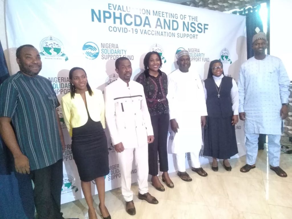 NATIONAL PRIMARY HEALTH CARE DEVELOPMENT AGENCY (NPHCDA) AND NIGERIA SOLIDARITY SUPPORT FUND (NSSF) MEET TO EVALUATE THE 2021 COVID-19 VACCINATION SUPPORT PROGRAM