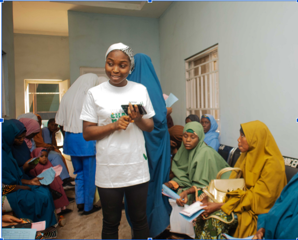 health literacy taught to a group of women